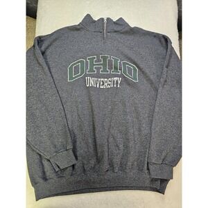 Nublend 1/4 Zip Ohio University Sweatshirt 3xl Unisex